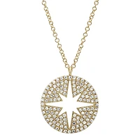 Diamond Compass Star Necklace