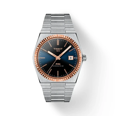 PRX Powermatic 80 40MM 18K Rose/Steel Blue
