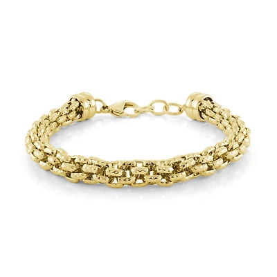 7.5MM Diamond Cut Mix Box Bracelet