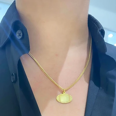 Football Pendant 14K