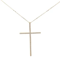 44MM Zirconia Cross Pendant
