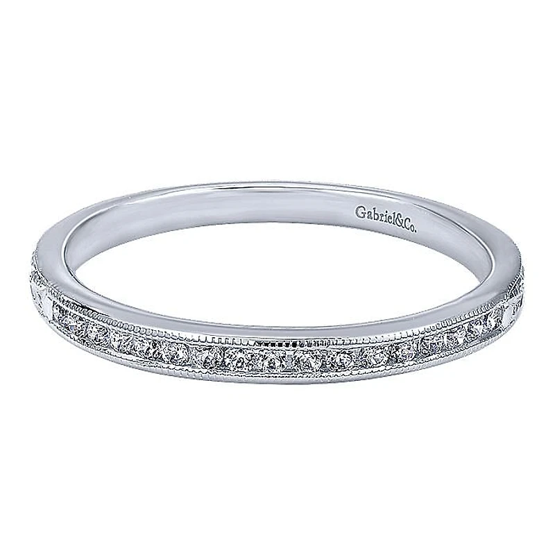 Victorian Wedding Ring .13ct Diamonds
