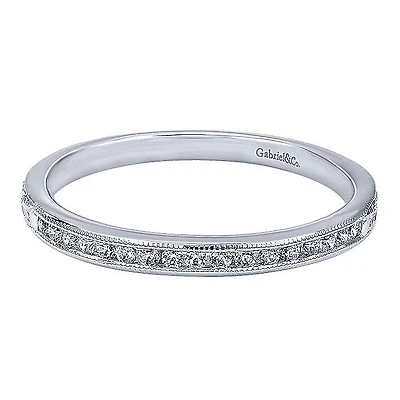 Victorian Wedding Ring .13ct Diamonds