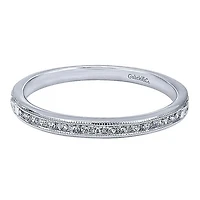 Victorian Wedding Ring .13ct Diamonds