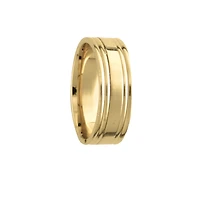 6MM Yellow gold Reflexions Wedding Ring