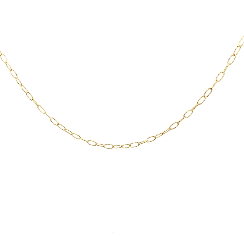 Paperclip Diamond Cut 2MM Link Chain