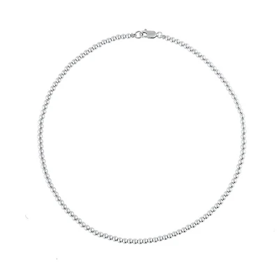 Silver 3MM Ball Necklace