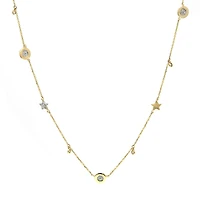 Stars and Disks Necklace