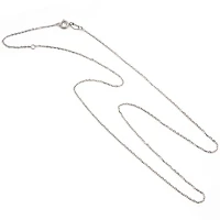 Basic Link White Gold Chain 16-18''