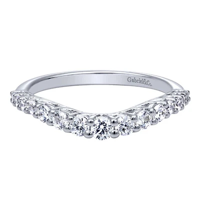 .50ct Curved Diamond Band