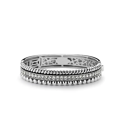Sparkling Oxy Pattern Bangle Bracelet