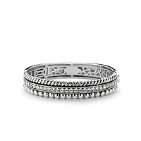 Sparkling Oxy Pattern Bangle Bracelet