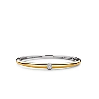 Shine in the Middle Golden Bangle Bracelet