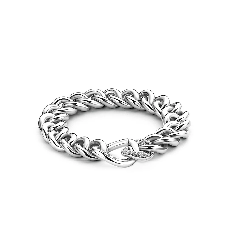 Forever Linked Chunky Silver Bracelet