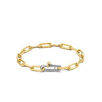 Paperclip Link Golden Bracelet