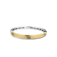 Wave Golden Bangle Bracelet