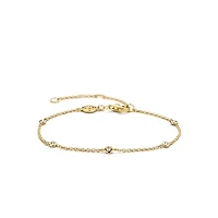 Zirconia by the Yard Golden Bracelet