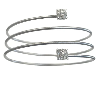 Spiral Diamond Bracelet