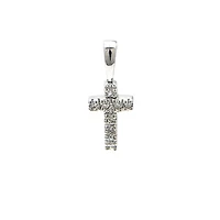 Diamond Cross 7MM Pendant