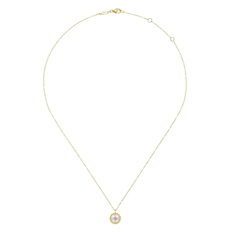 Gold Pearl Necklace
