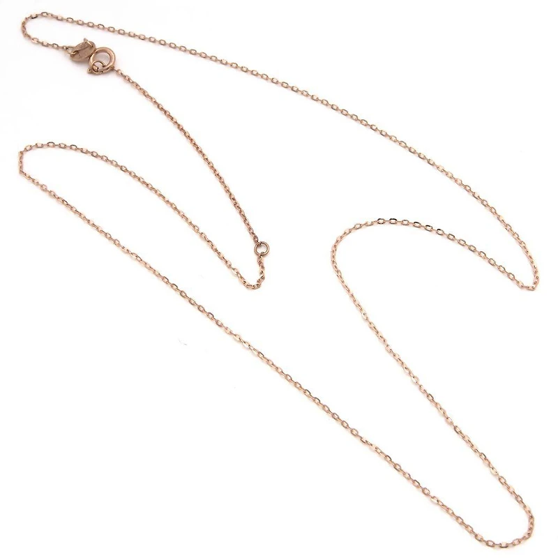 Basic Link Rose Gold Chain 16-18''