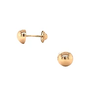 6mm Half Ball Stud Earrings