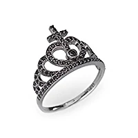 Black Crown Ring Size 8