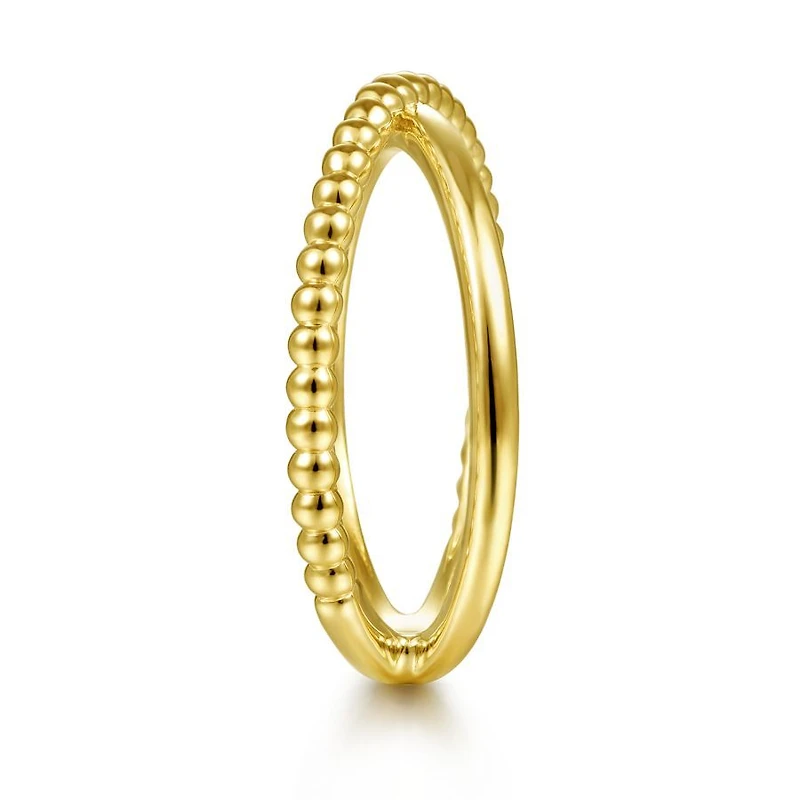 Bujukan Bead Crossover Gold Ring