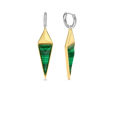 Malachite Rebel Dangle Earrings