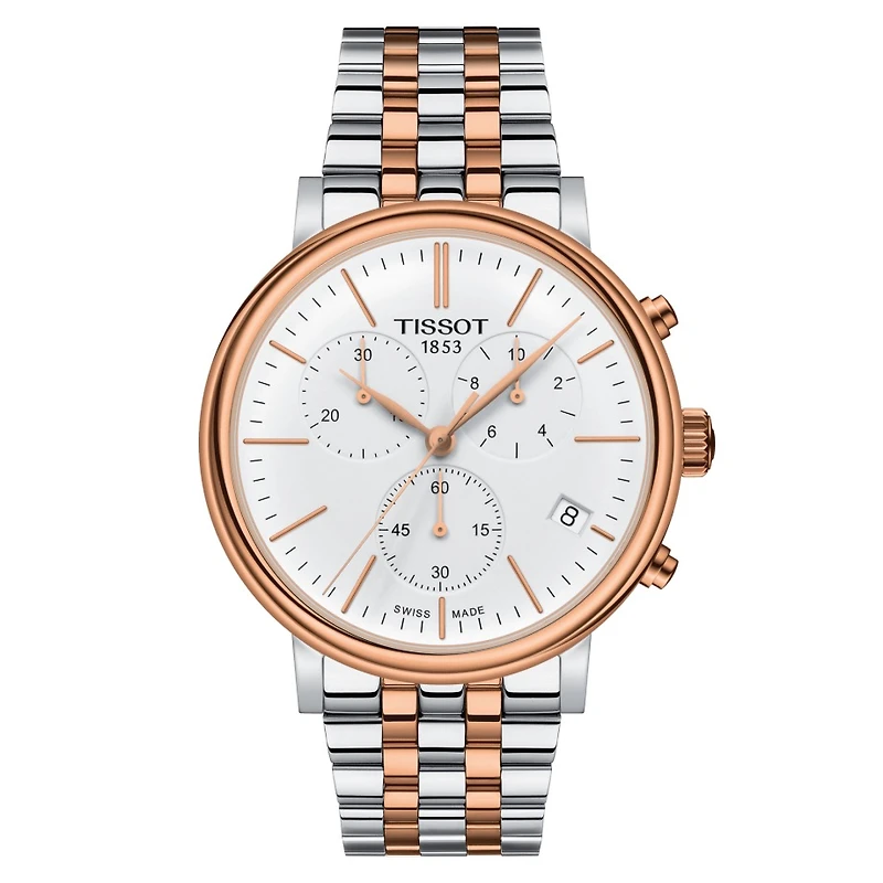 Carson Premium Chrono 40mm Rose/Steel