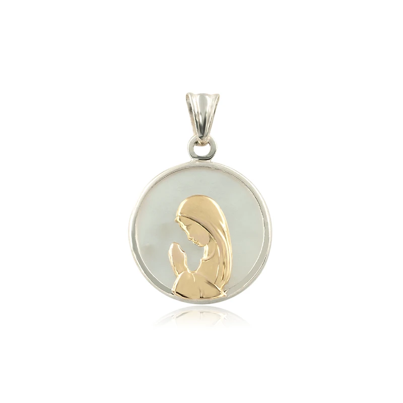Virgen Nina Two Tone Pendant 17mm