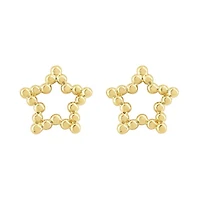 Beaded Open Star Earrings