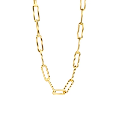 XL Paperclip Golden Necklace