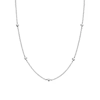 Zirconia by the Yard Silver Necklace