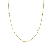 Zirconia By the Yard Golden Necklace