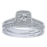 Victorian Wedding Ring .13ct Diamonds