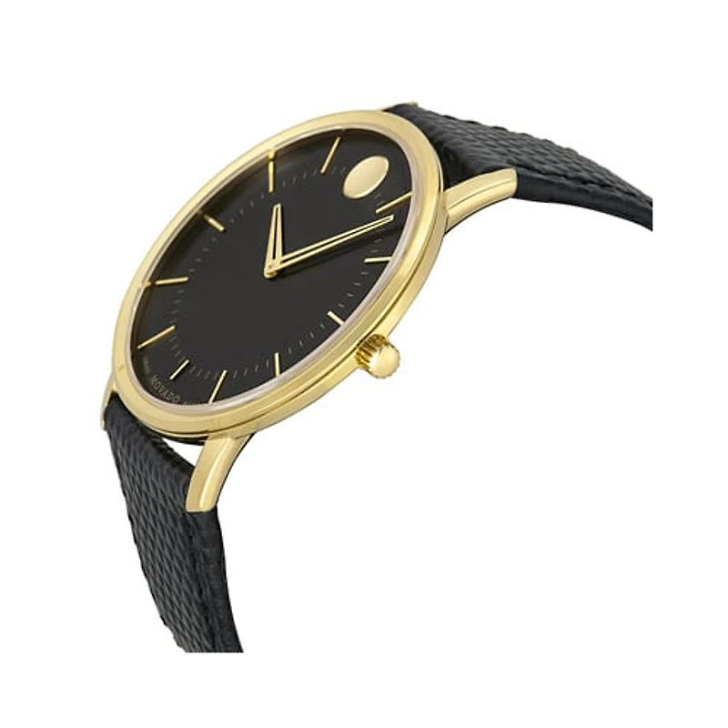 Museum 40MM Yellow and Black Leather