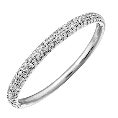 Doube Row .16ct Diamond Ring