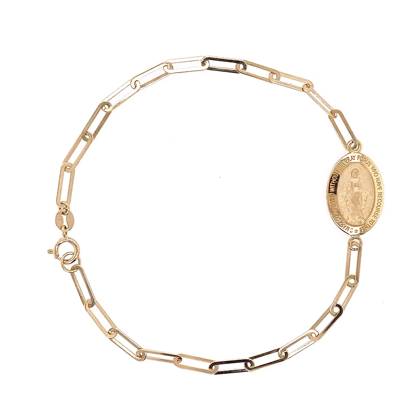 Paperclip Virgen Milagrosa Bracelet