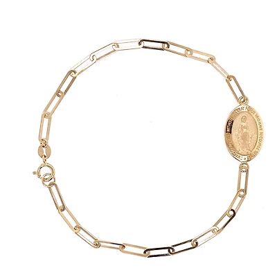 Paperclip Virgen Milagrosa Bracelet