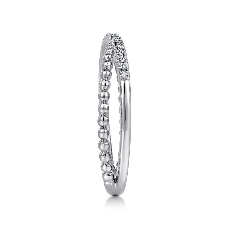 Crossing Diamond White Gold Ring