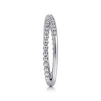 Crossing Diamond White Gold Ring