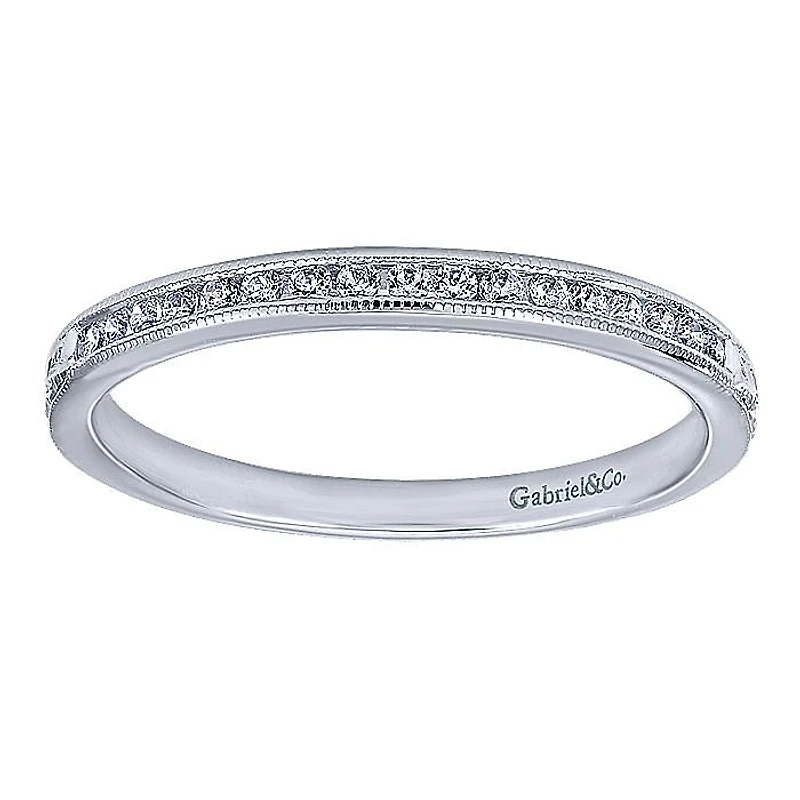 Victorian Wedding Ring .13ct Diamonds