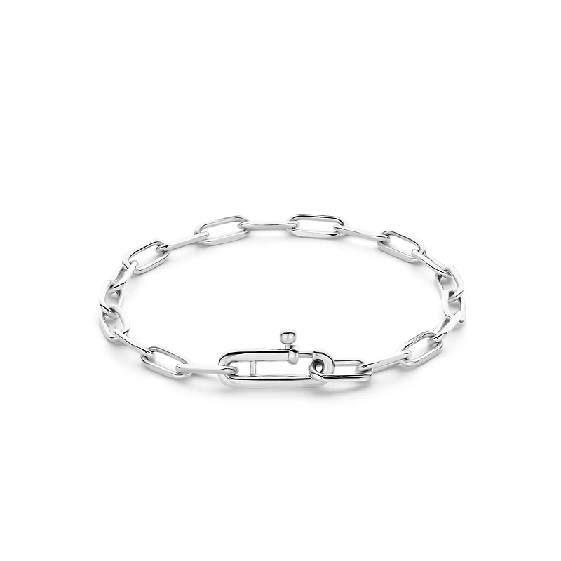 Paperclip Mini Link Silver Bracelet