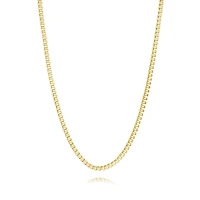 3.3mm Yellow IP Steel Box Square Chain