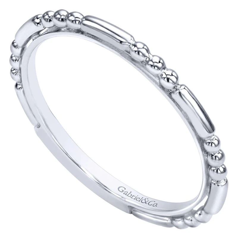 14K White Gold Sculptured Ring