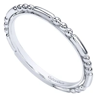 14K White Gold Sculptured Ring