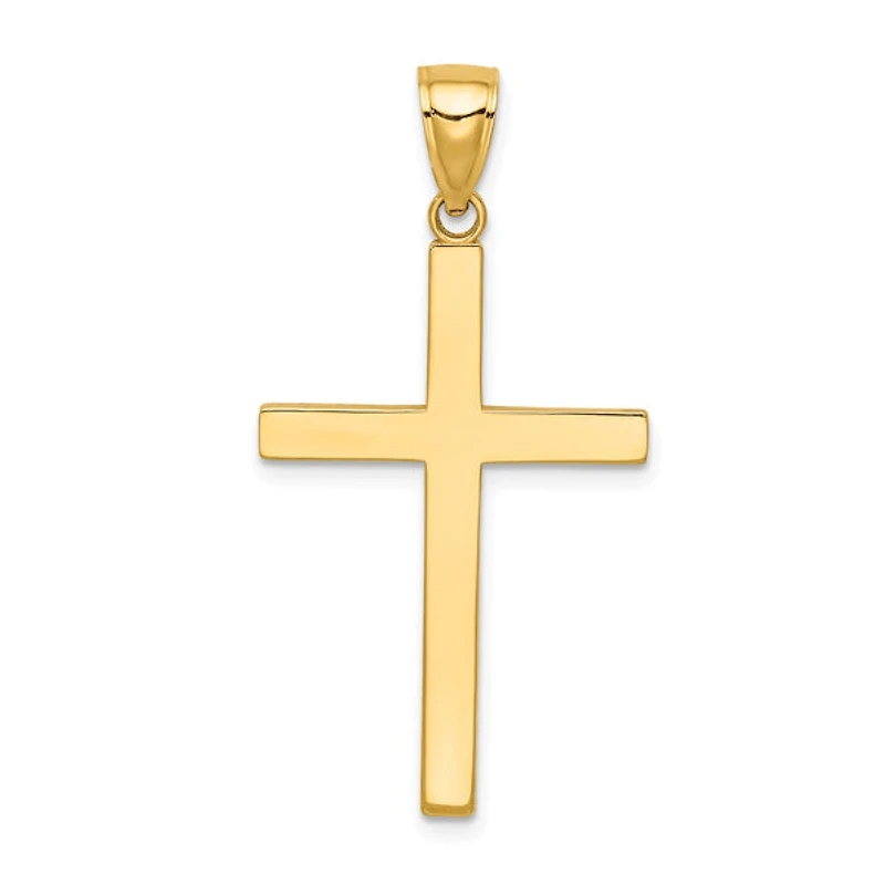 Squared Hollow 30MM Cross Pendant