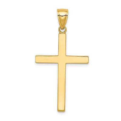 Squared Hollow 30MM Cross Pendant