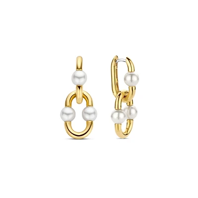 Bead Hardware Pearl Drop Earrings